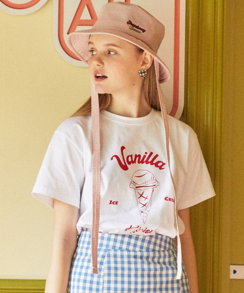 DE VANILLA TEE(WHITE)