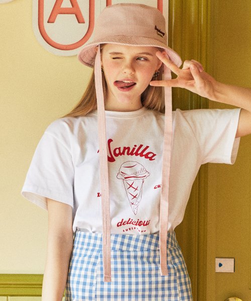 DE VANILLA TEE(WHITE)