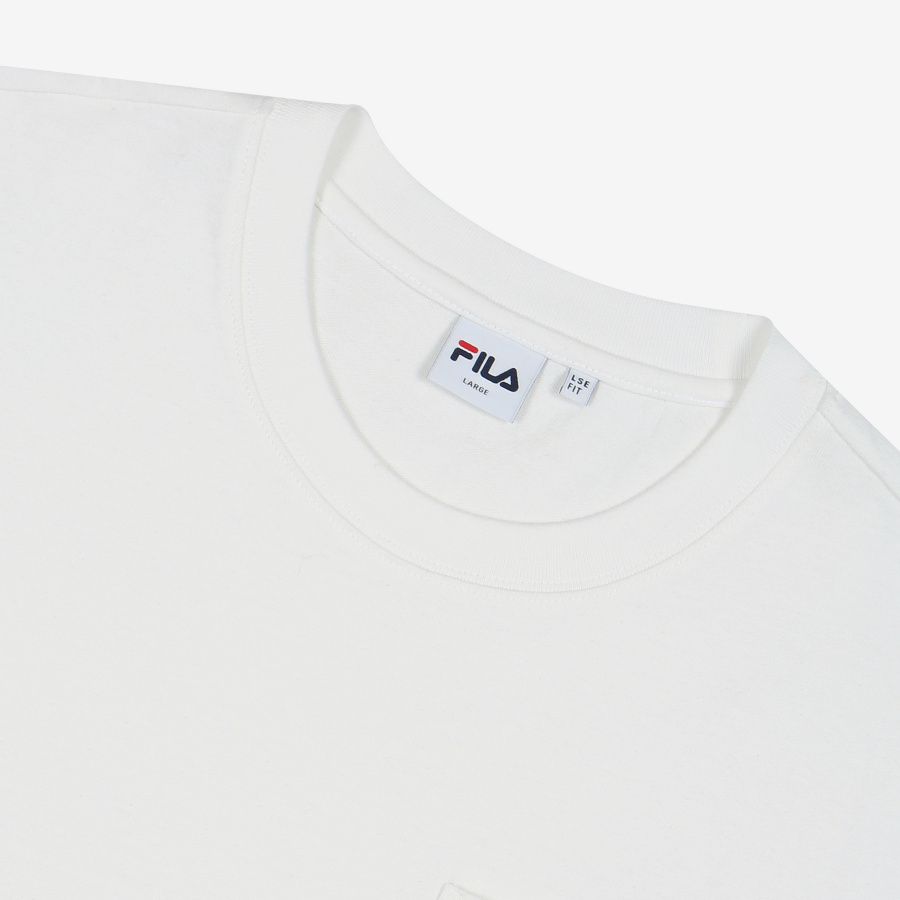 휠라(FILA) 스몰리니어 포켓 루즈핏 반팔티셔츠(FE2RSB5106XOWH)