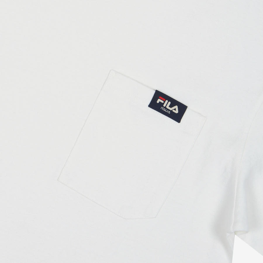 휠라(FILA) 스몰리니어 포켓 루즈핏 반팔티셔츠(FE2RSB5106XOWH)