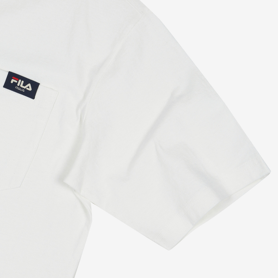 휠라(FILA) 스몰리니어 포켓 루즈핏 반팔티셔츠(FE2RSB5106XOWH)