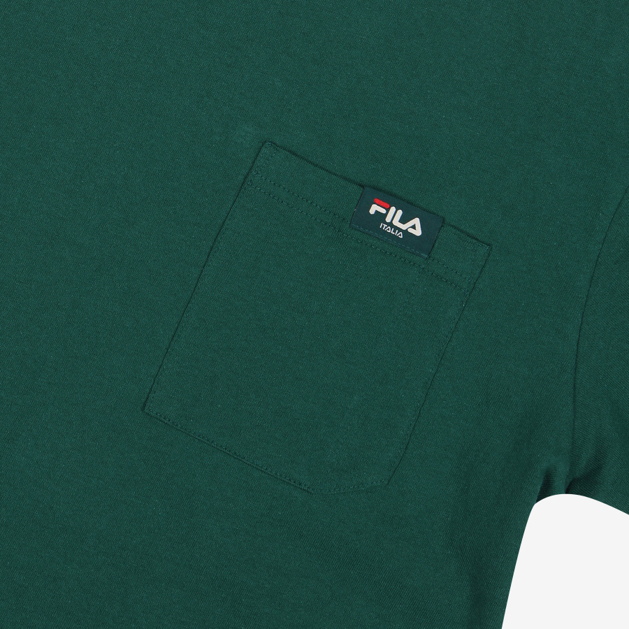 휠라(FILA) 스몰리니어 포켓 루즈핏 반팔티셔츠(FE2RSB5106XDGR)