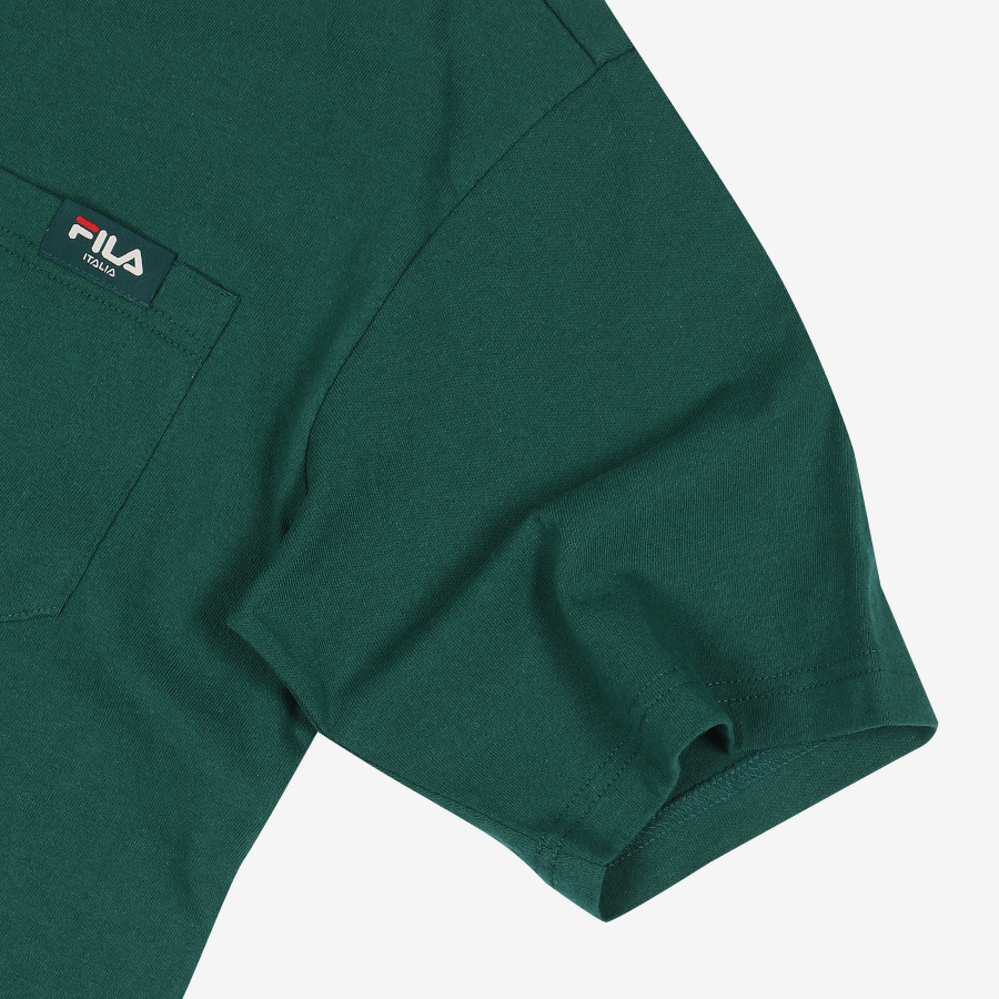 휠라(FILA) 스몰리니어 포켓 루즈핏 반팔티셔츠(FE2RSB5106XDGR)