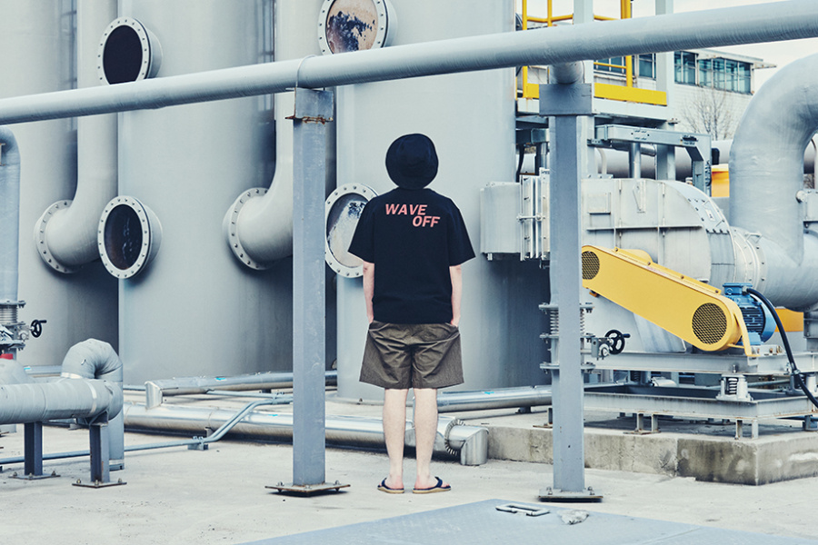 에스피오나지(ESPIONAGE) WAVE OFF Heavyweight T-Shirt Off White
