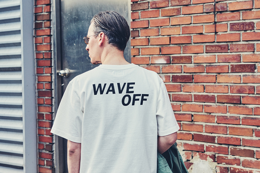 에스피오나지(ESPIONAGE) WAVE OFF Heavyweight T-Shirt Off White