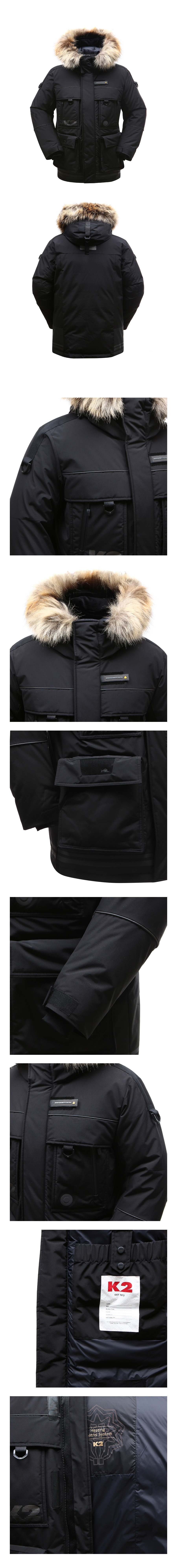 케이투(K2) FISHERMAN 구스 다운자켓 3R 블랙