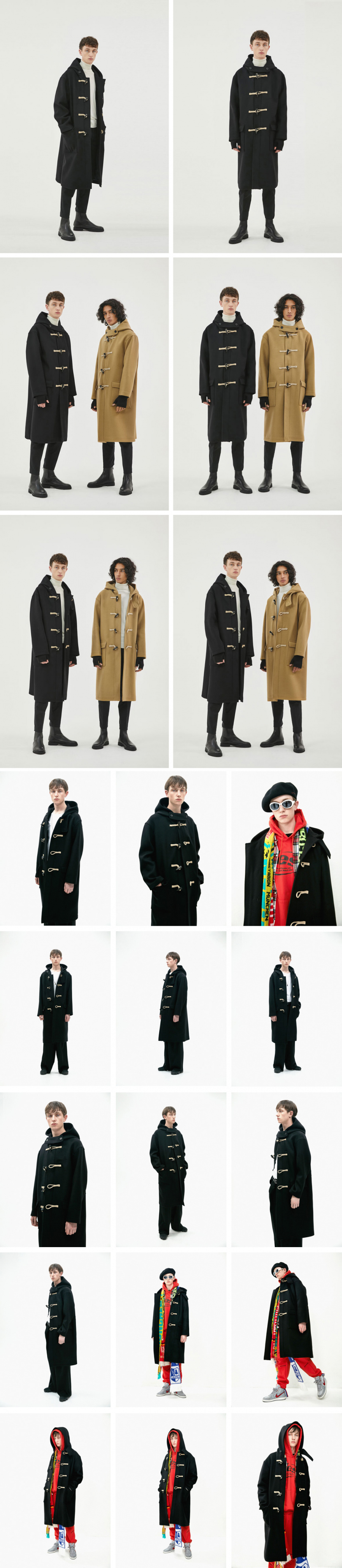 분트(BUND) THE T-SHIRT MUSEUM X BUND - Trier Duffle Coat Black