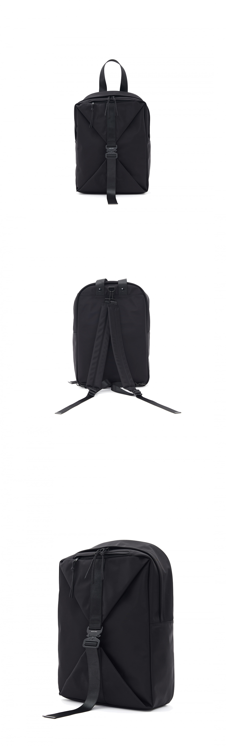 메종미네드(MAISON MINED) SQUARE BUCKLE BACKPACK (2 COL)