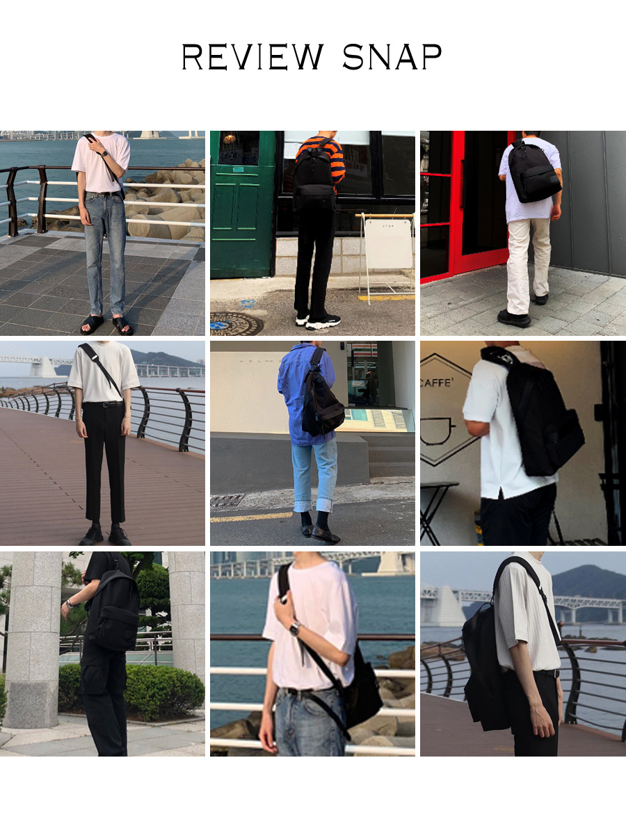 메종미네드(MAISON MINED) 2 IN 1 ONE POCKET BACKPACK