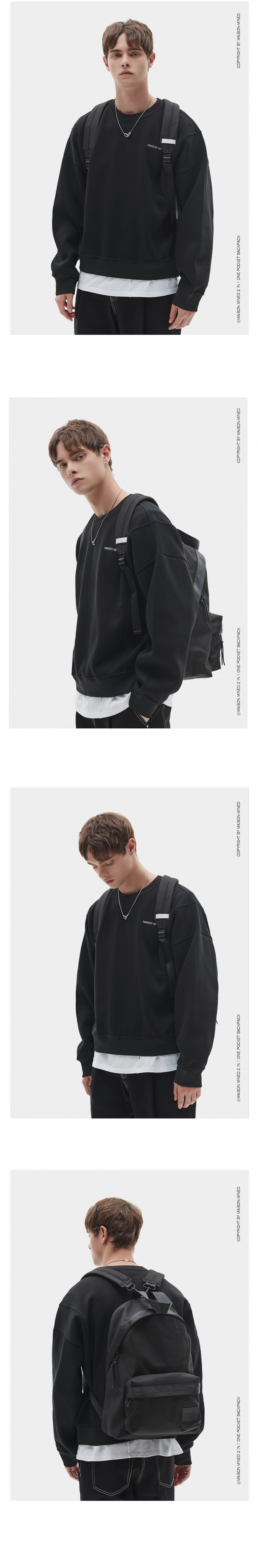 메종미네드(MAISON MINED) 2 IN 1 ONE POCKET BACKPACK