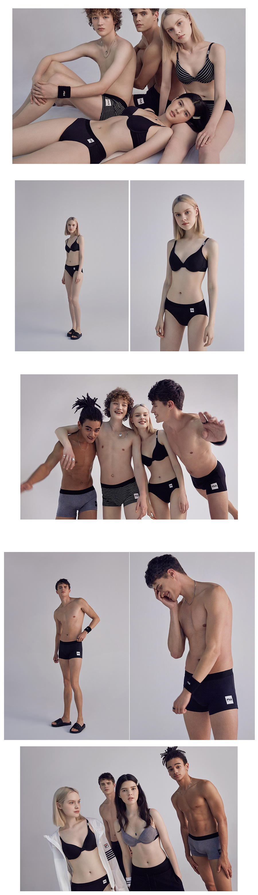 휠라(FILA) NEWBLACK 여성브라 블랙(FI4BAB6460FBLK)