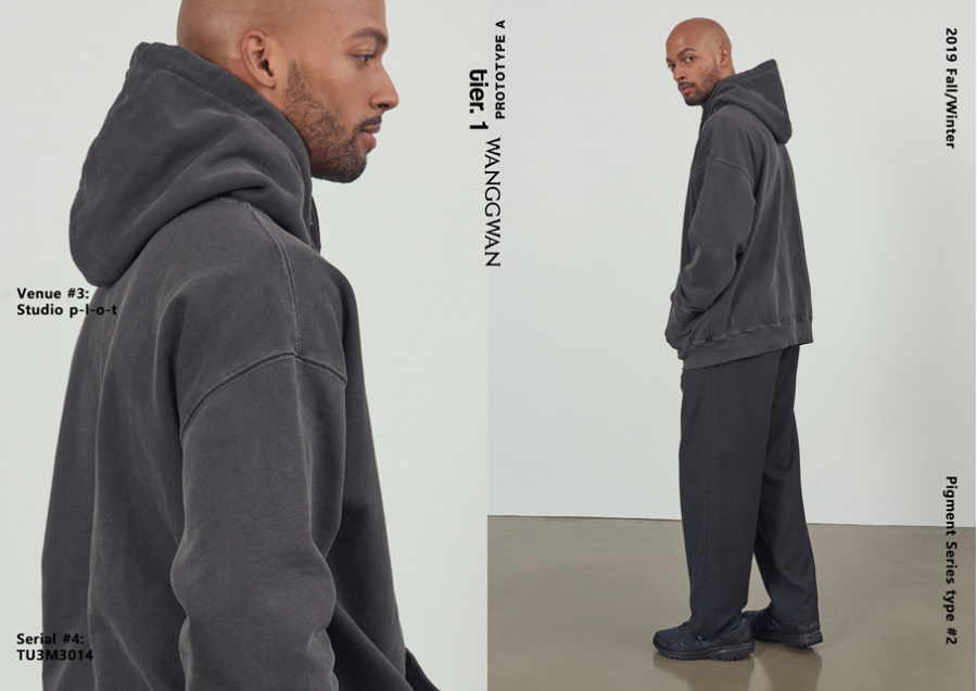 MUSINSA | WANGGWAN Pigment Overfit Hoodie (Navy)