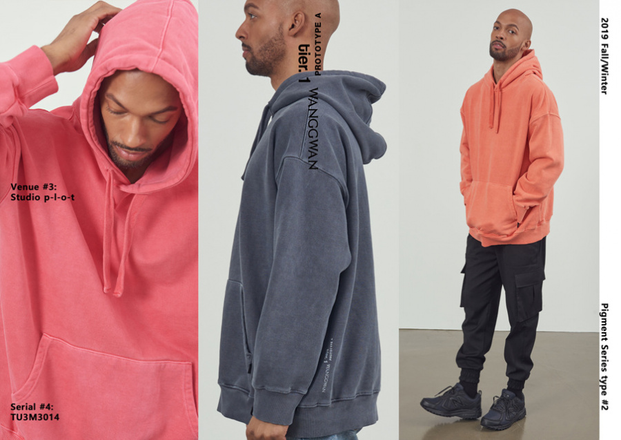MUSINSA | WANGGWAN Pigment Overfit Hoodie (Navy)