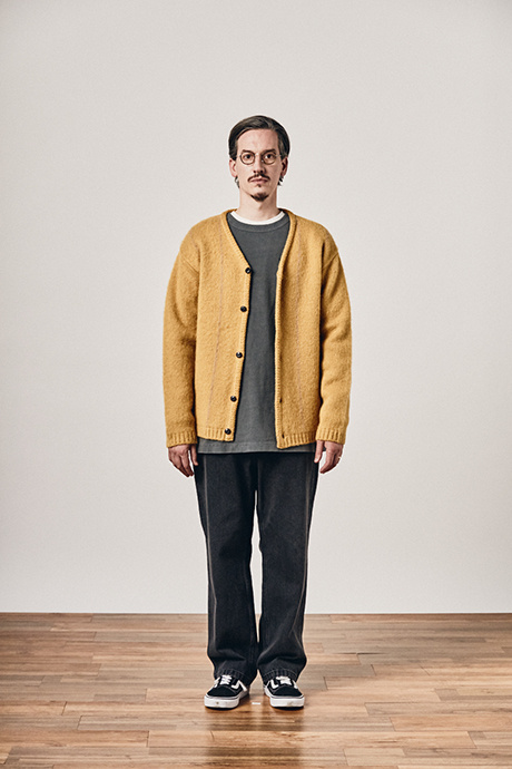 에스피오나지(ESPIONAGE) Cabello Mohair Cardigan Mustard