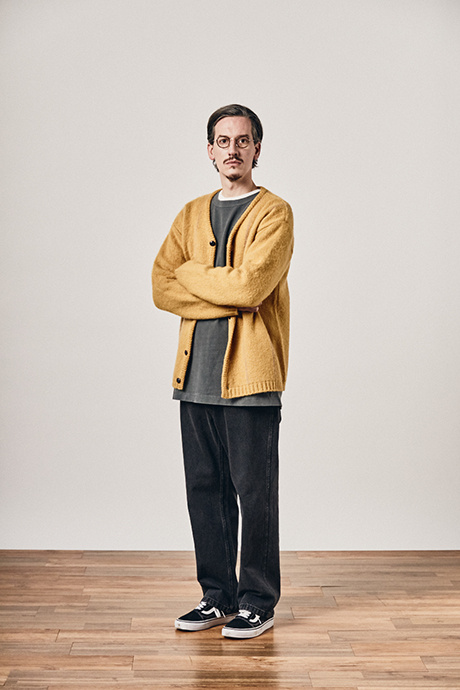 에스피오나지(ESPIONAGE) Cabello Mohair Cardigan Mustard