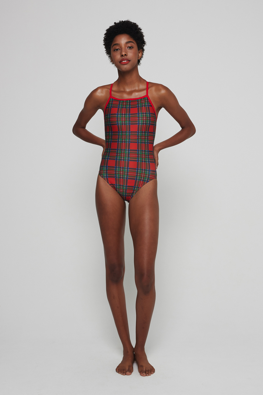 딜라잇풀(DELIGHTPOOL) Delightpool Tartan - Red