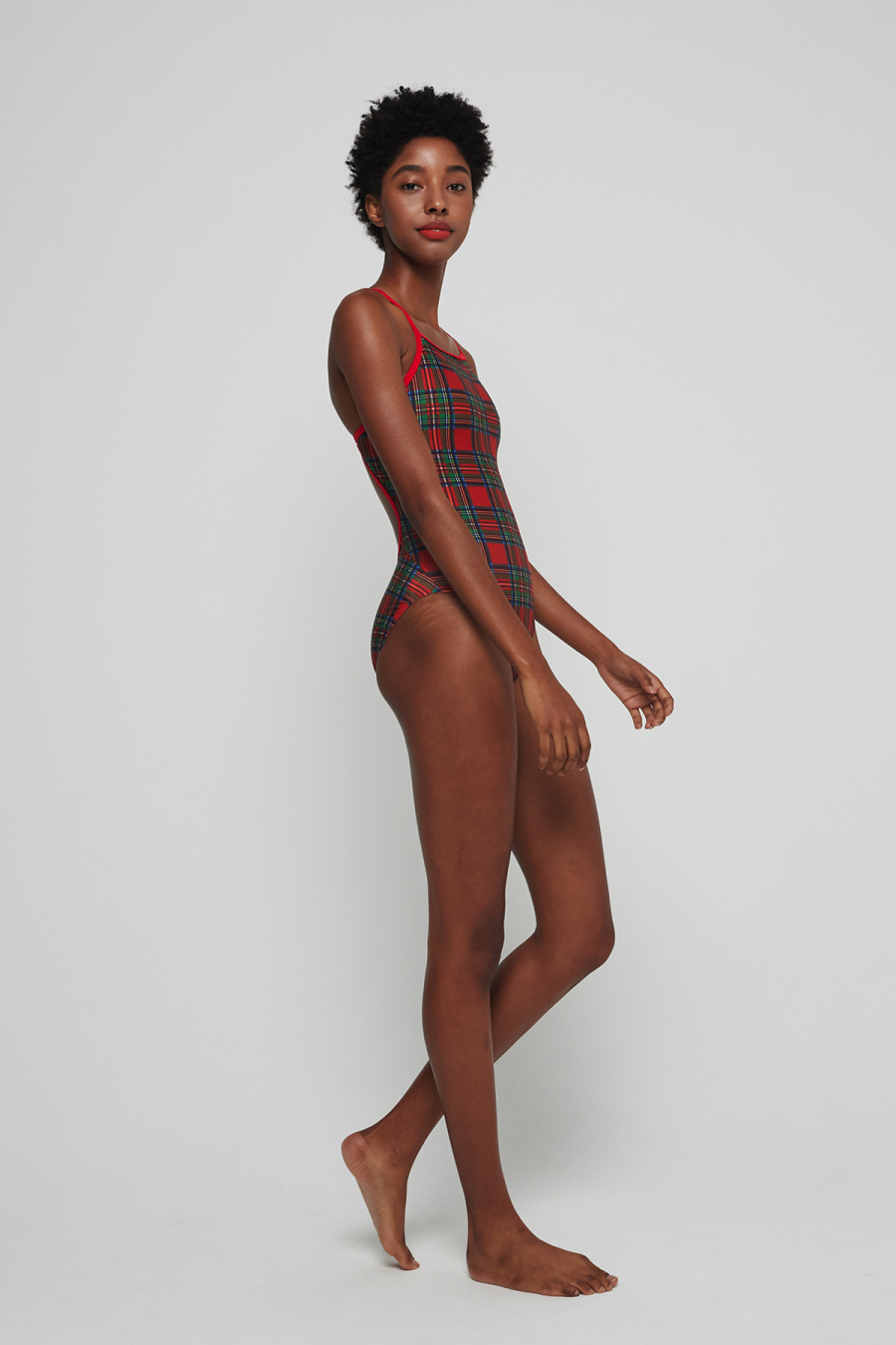 딜라잇풀(DELIGHTPOOL) Delightpool Tartan - Red