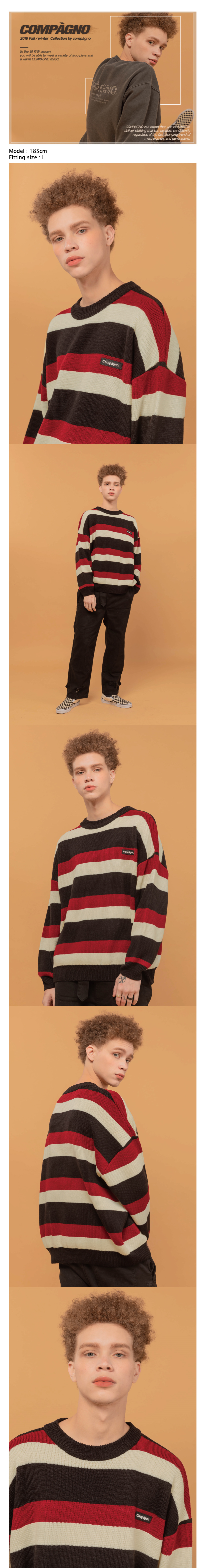 WAPPEN LOGO MIX SWEATER - 3 COLORS CREAM