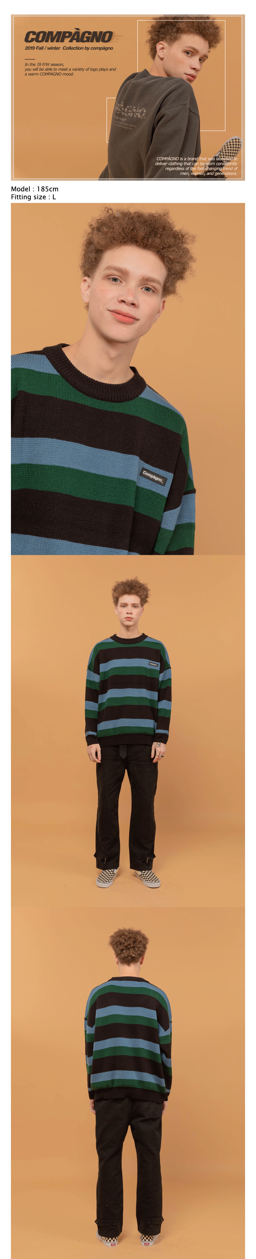 WAPPEN LOGO MIX SWEATER - 3 COLORS SKY BLUE
