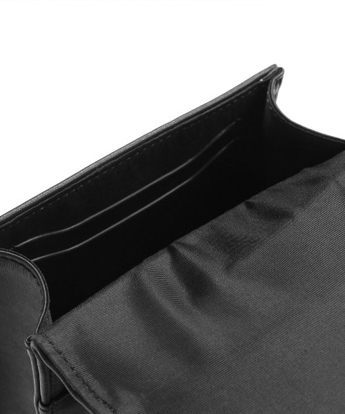 Lamb skin / Vegan leather mini bag BLACK