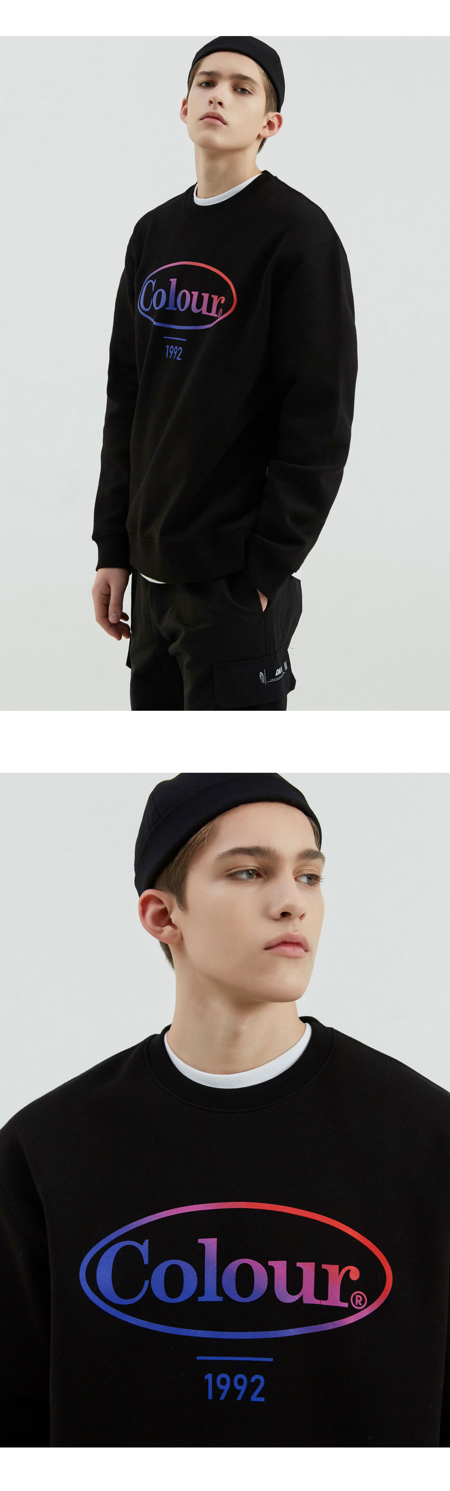 シャツ TRILLION Color gradient overfit sweatshirt TR9SMT001 BLUE TR MUSINSA | TRILLION GRADIENT OVERSIZED SWEATSHIRT TR9SMT001
