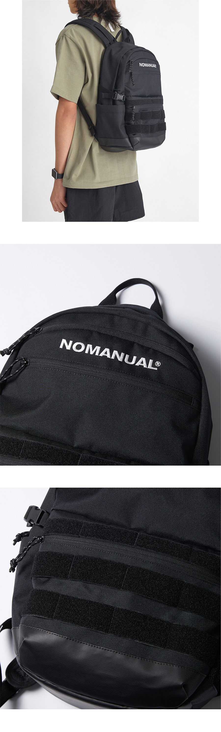 ★ NOMANUAL★ OMBRE BACKPACK BLACK NM65BG01M1BK OMBRE BACKPACK - BLACK - nomanual | 60% - Asian Fashion