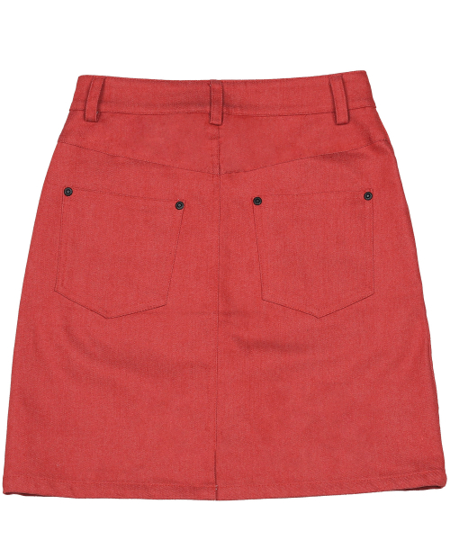 Mini Block Skirt_Red