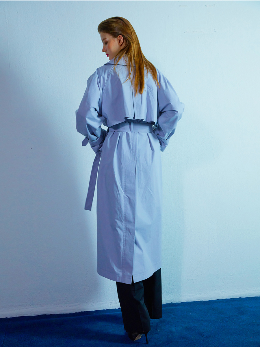 MUSINSA | MUDIDI Detail trench coat 002 Lavender