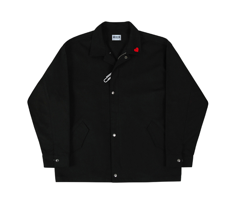 【GRAVER】Lapel Heart Smile Clip Overfit Jacket MUSINSA | GRAVER [UNISEX] LAPEL HEART SMILE CLIP OVERSIZED