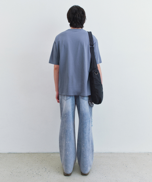 SUPIMA Cotton Premium T-Shirt BLUE GREY