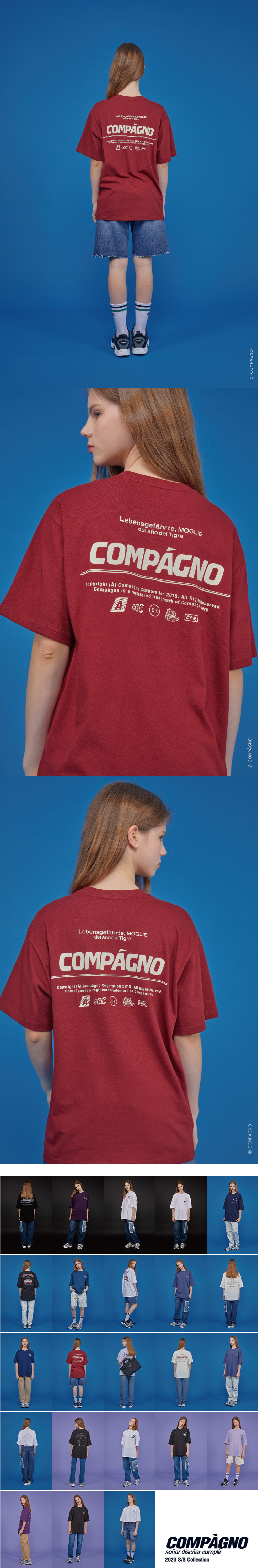 MUSINSA | CPGN STUDIO [16S] ARCHIVE LOGO SHORT SLEEVE BURGUNDY