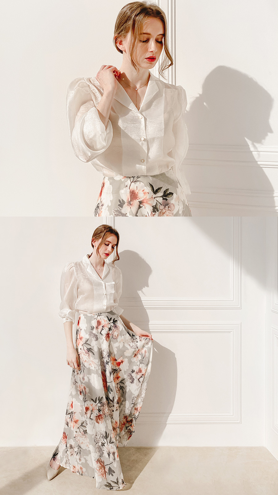 그레이스유(GRACE U) Pearl Blouse (Ivory) - 62,000 | 무신사 스토어
