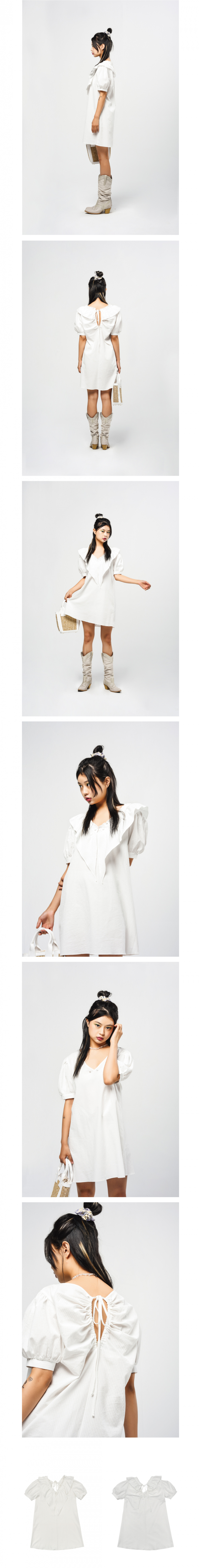 DRESS [] - 2 COLORS WHITE