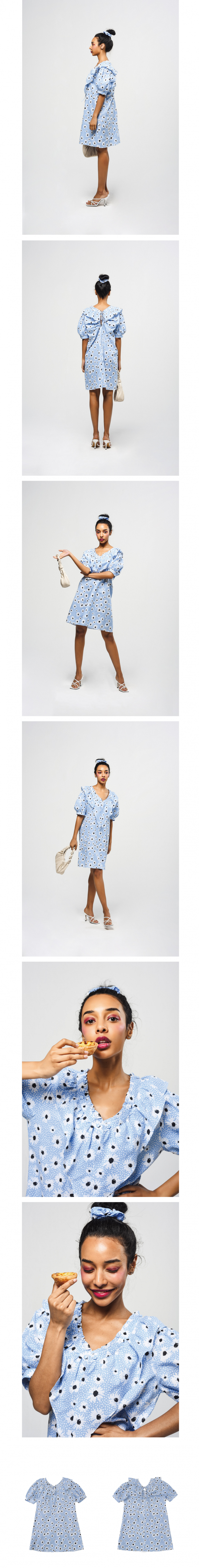 DRESS [] - 2 COLORS SKY BLUE