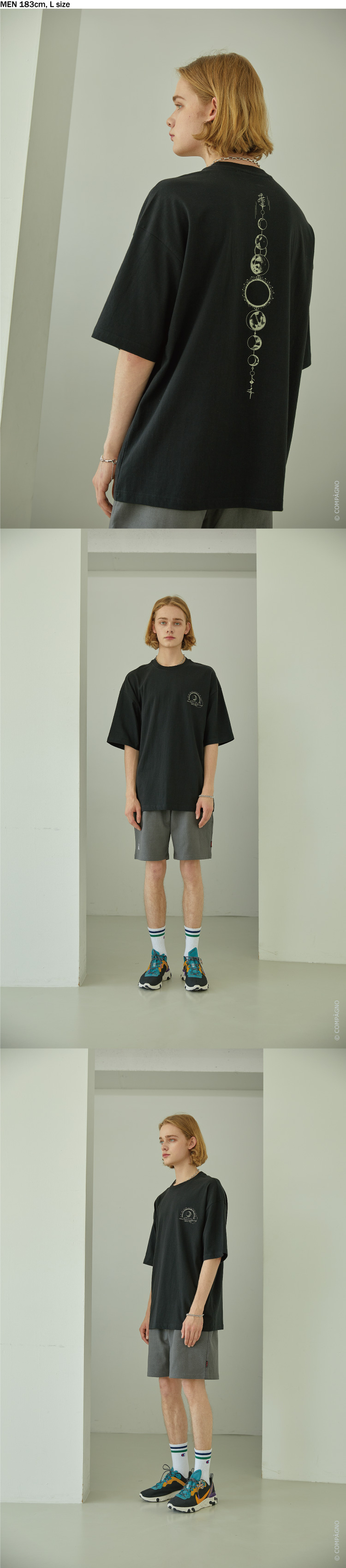 【CPGN STUDIO】LUNA Artwork Short Sleeve MUSINSA | CPGN STUDIO [20S] LUNA ARTWORK SHORT SLEEVE BLACK