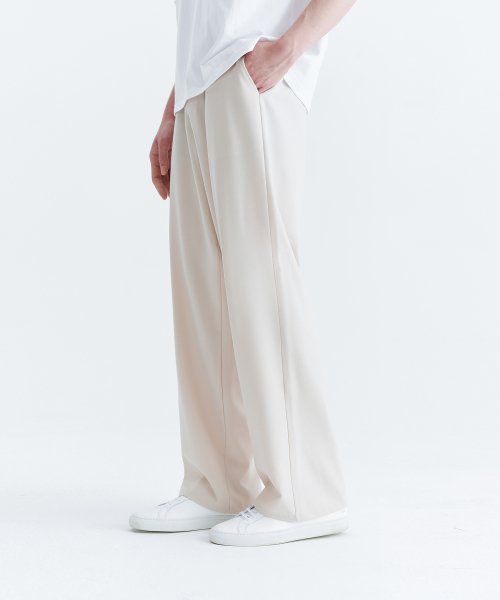 unisex semi wide banding slacks