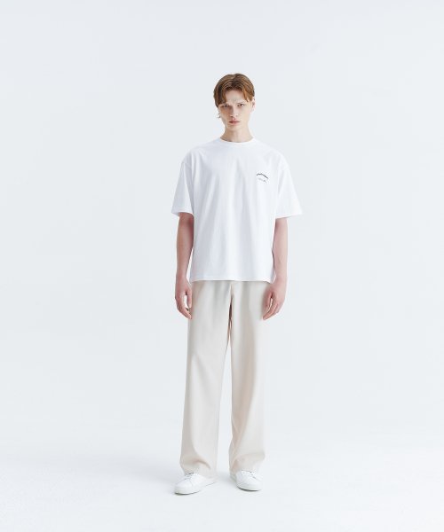 unisex semi wide banding slacks