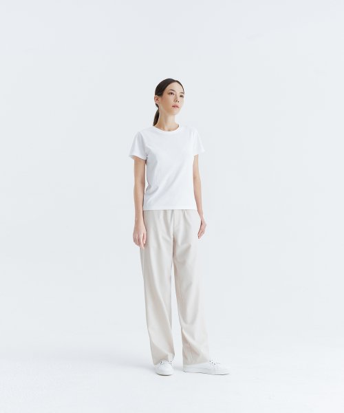 unisex semi wide banding slacks