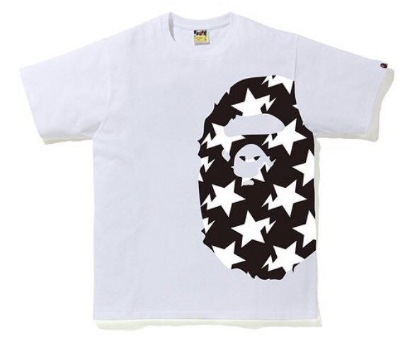 베이프(BAPE) STA PATTERN SIDE BIG APE HEAD TEE - 198,000원 | 무신사 스토어