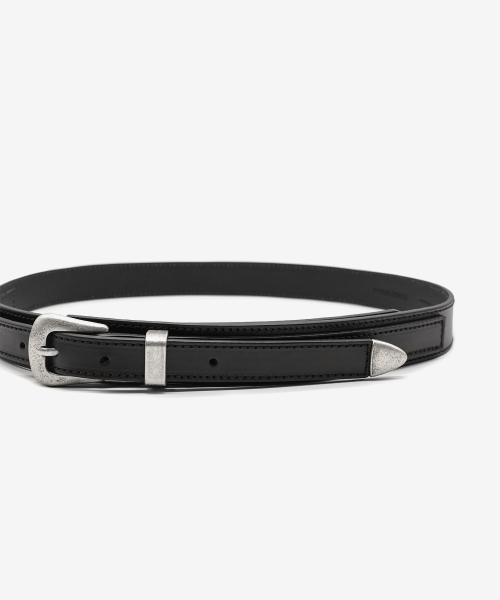 MINLMAL WESTERN BELT BLACK