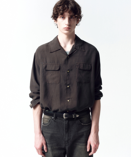 MINLMAL WESTERN BELT BLACK
