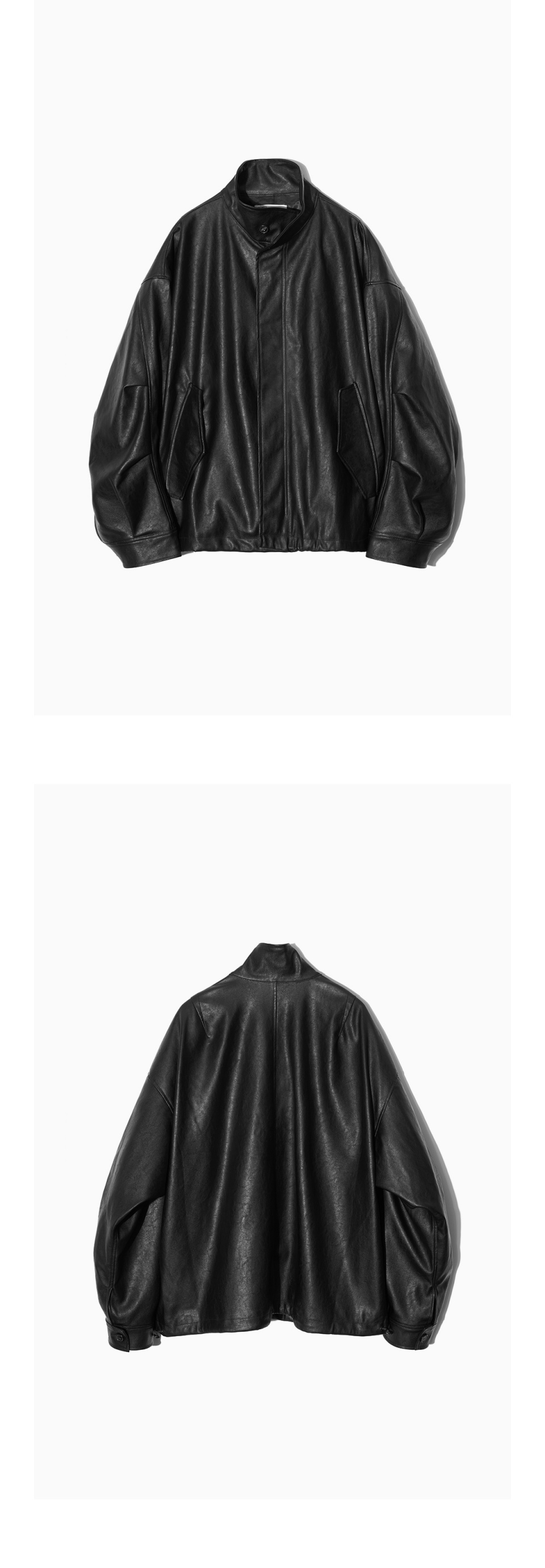 MUSINSA | PARTIMENTO [Vegan Leather] Field Jacket Black