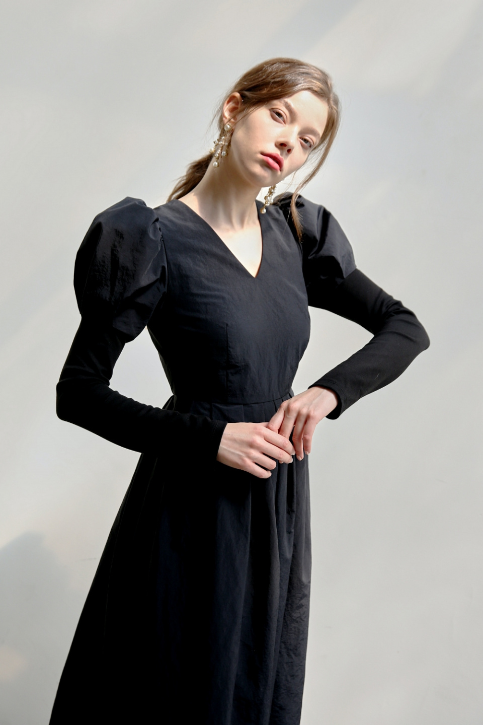 유어인바이티드(YOU ARE INVITED) Absolute puff sleeve dress (Black) - 389,000원 | 무신사 스토어