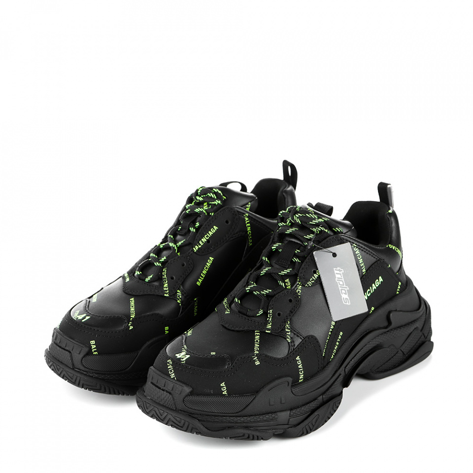 발렌시아가(BALENCIAGA) (536737 W2FA1 1070) 남성 올오버 로고 트리플S 스니커즈 20FW - 1,380,000  | 무신사 스토어