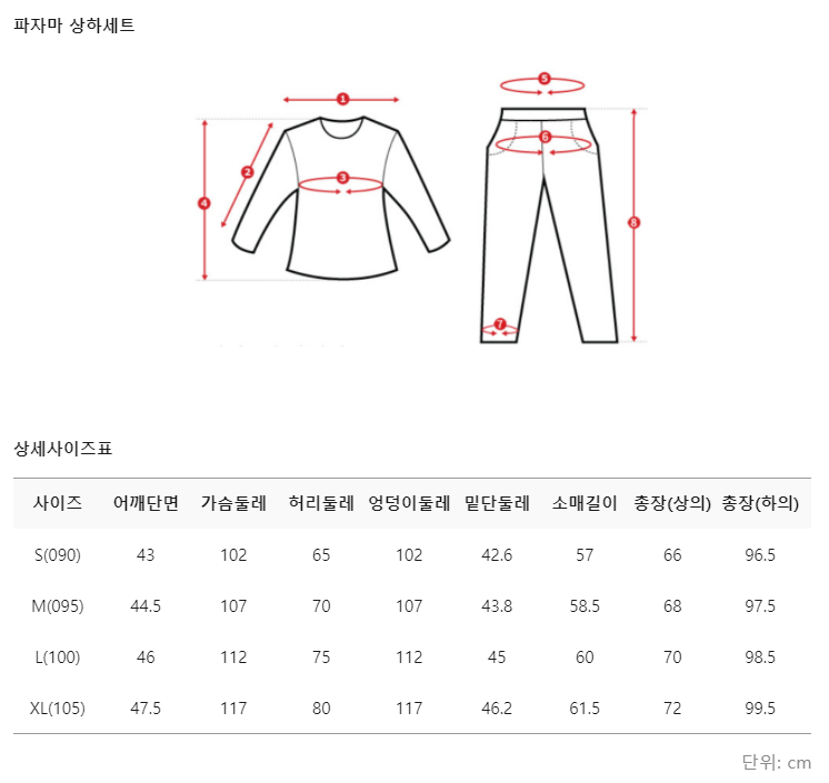 스파오(SPAO) (몬스터 주식회사) 수면 파자마 SPPPA4TU07