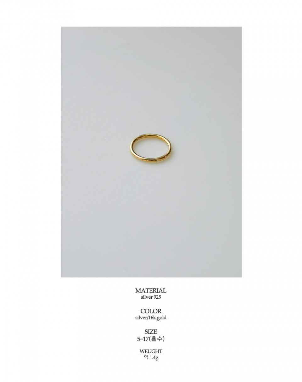 멕코이(MCCOII) [set]basic bold ring(gold)