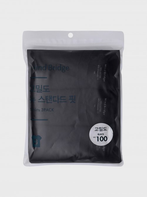 [3Pack] High density pure cotton basic short-sleeved T-shirt MATS0101