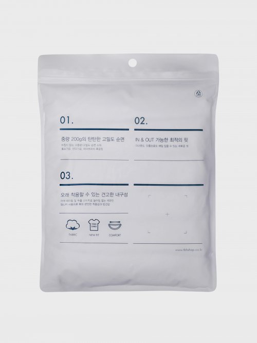 [3Pack] High density pure cotton basic short-sleeved T-shirt MATS0101