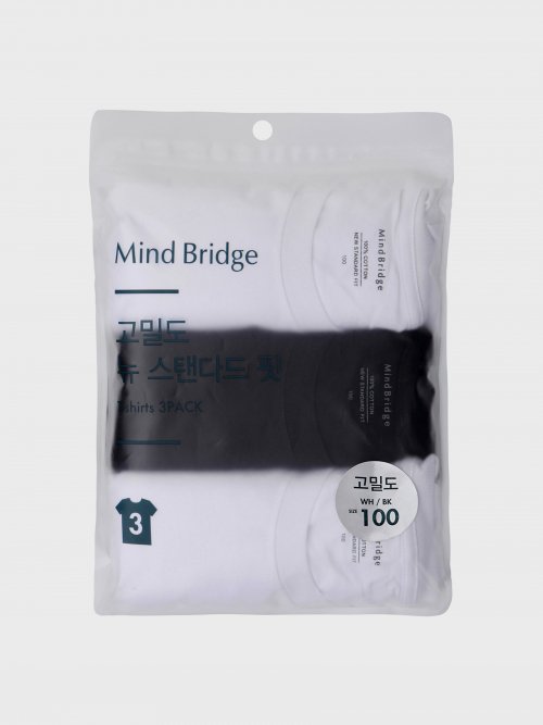 [3Pack] High density pure cotton basic short-sleeved T-shirt MATS0101