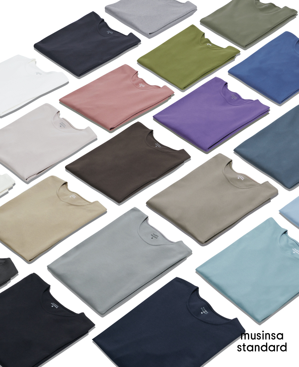 MUSINSA | MUSINSA STANDARD Ponte Crew Neck Long Sleeve T